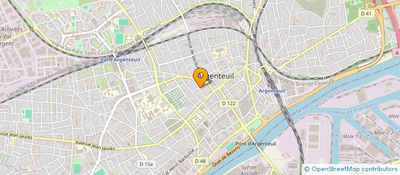 localisation de l'entreprise FUN'FORM  ARGENTEUIL