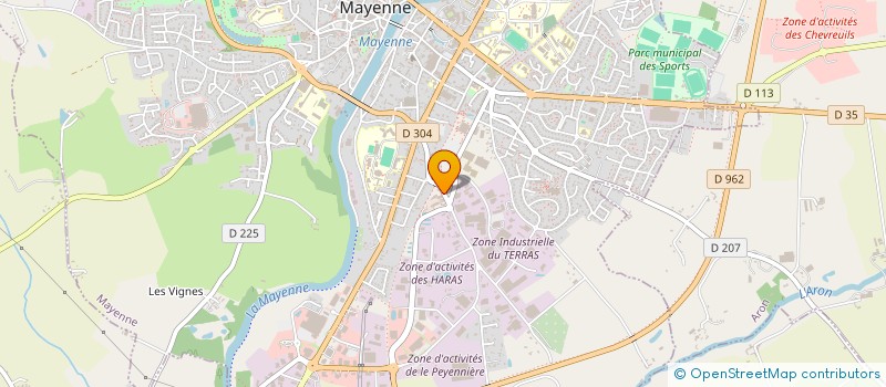 localisation de l'entreprise FUN GAMES à MAYENNE