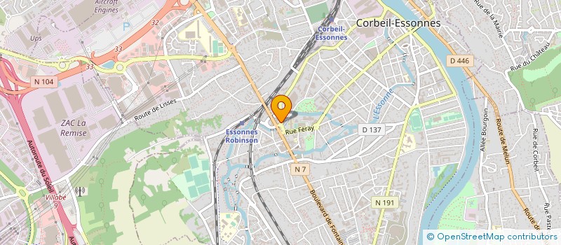 localisation de l'entreprise FUN GAMES à CORBEIL-ESSONNES