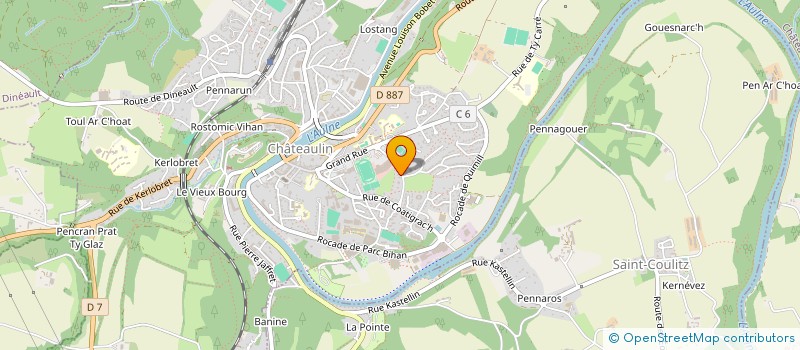 localisation de l'entreprise FUN JUNGLE  CHATEAULIN