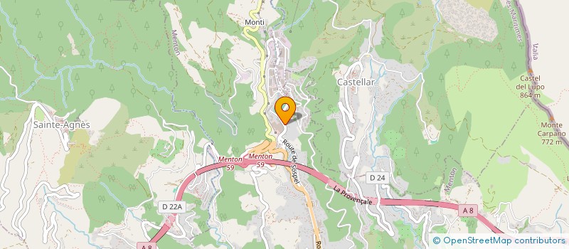 localisation de l'entreprise FUN LASER  MENTON