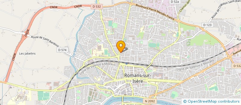 localisation de l'entreprise FUN ROCK & WORK à ROMANS-SUR-ISERE