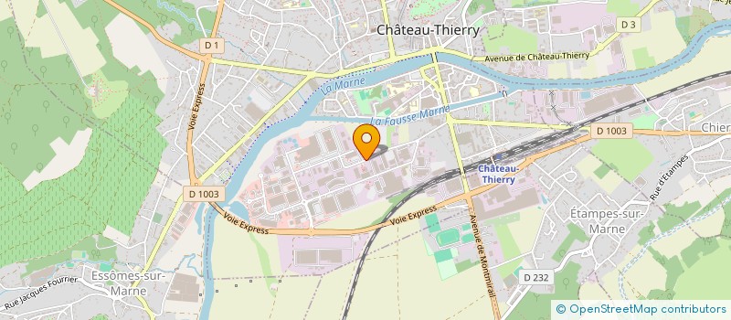 localisation de l'entreprise FUNAVEL à CHATEAU-THIERRY