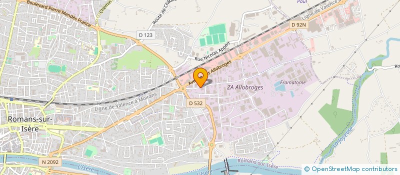 localisation de l'entreprise FUNCTIONAL FITNESS FOR ALL (3FA)  ROMANS-SUR-ISERE