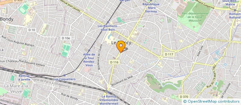 localisation de l'entreprise FUNDAY'S à LE RAINCY