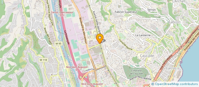 localisation de l'entreprise FUNDBOT  NICE