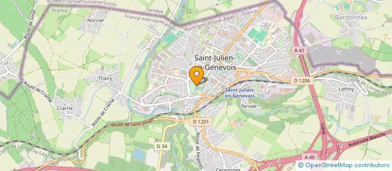 localisation de l'entreprise FUNDEALERS GROUP  SAINT-JULIEN-EN-GENEVOIS