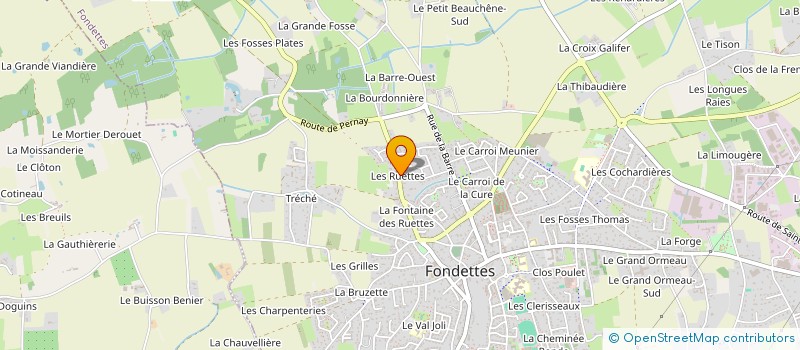 localisation de l'entreprise FUNDETA  FONDETTES