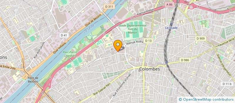 localisation de l'entreprise FUNDO à COLOMBES