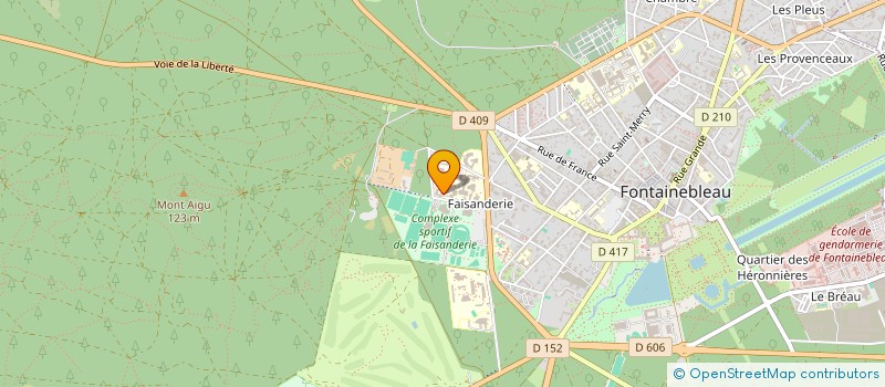 localisation de l'entreprise FUNDS FOR GOOD (FFG)  FONTAINEBLEAU