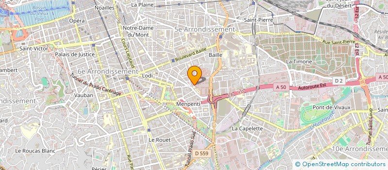 localisation de l'entreprise FUNE PACA-LANGUEDOC à MARSEILLE