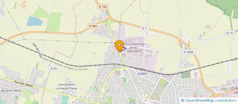 localisation de l'entreprise FUNEPRO à LUCON