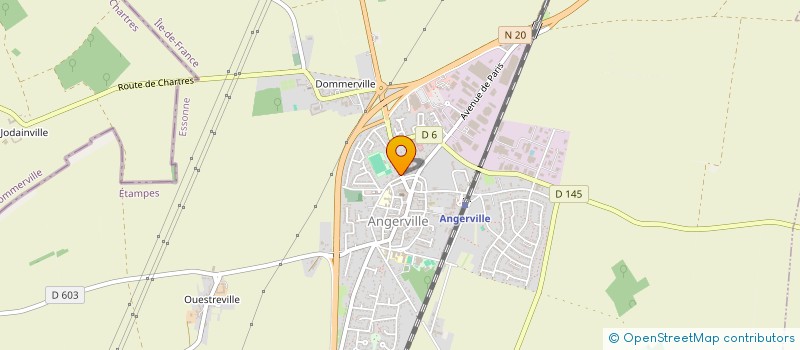 localisation de l'entreprise FUNERAIRE LAURENT PINTURIER à ANGERVILLE
