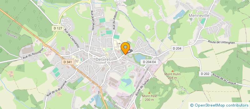 localisation de l'entreprise FUNERAIRES TOUPET REGIS  DESVRES