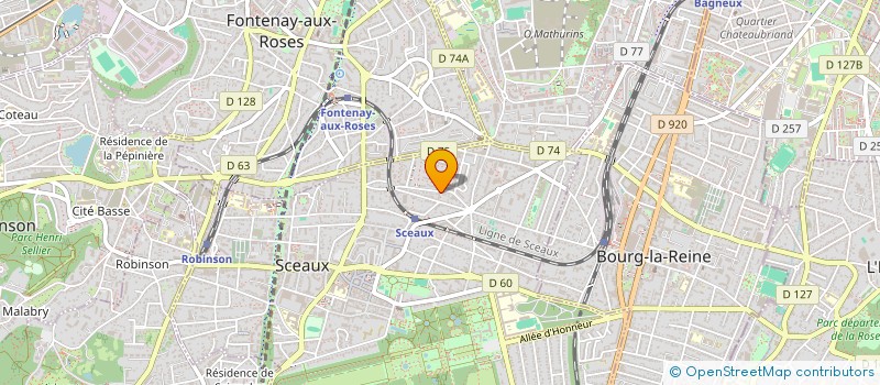 localisation de l'entreprise FUNERIS à SCEAUX