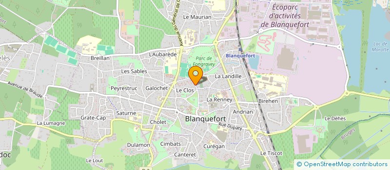 localisation de l'entreprise FUNETHICA à BLANQUEFORT