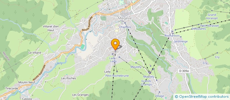 localisation de l'entreprise FUNITEL ROCHARBOIS à MEGEVE