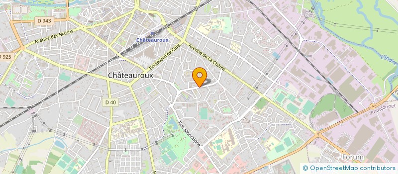 localisation de l'entreprise FUNK FITNESS à CHATEAUROUX