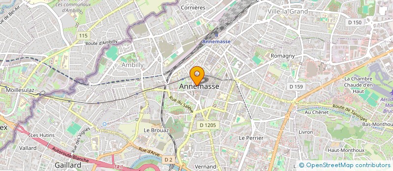 localisation de l'entreprise FUNKY BUBBLE TEA à ANNEMASSE