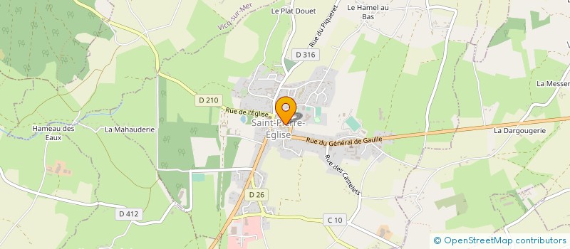 localisation de l'entreprise FUNKY DANSE DU VAL DE SAIRE  SAINT-PIERRE-EGLISE