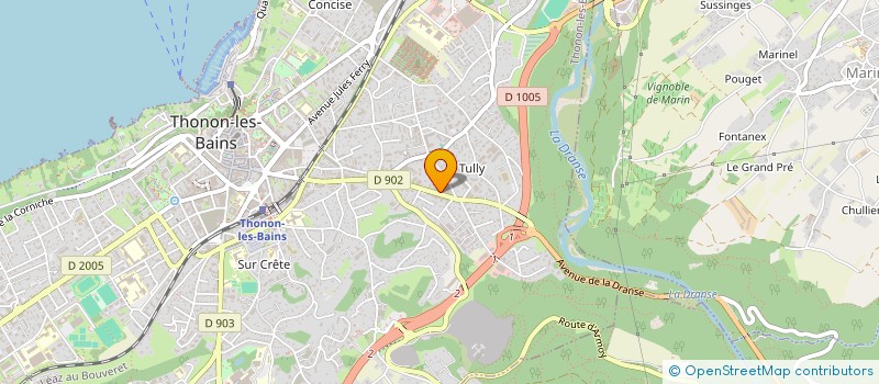 localisation de l'entreprise FUNKY FACTORY à THONON-LES-BAINS