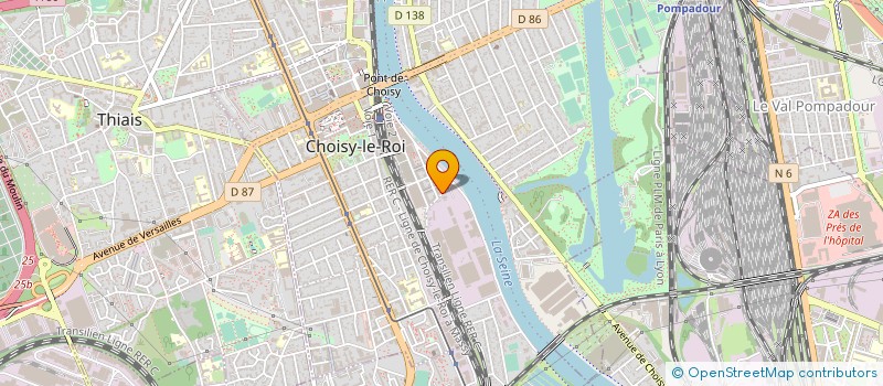 localisation de l'entreprise FUNKY FAMILY PLONGEE à CHOISY-LE-ROI