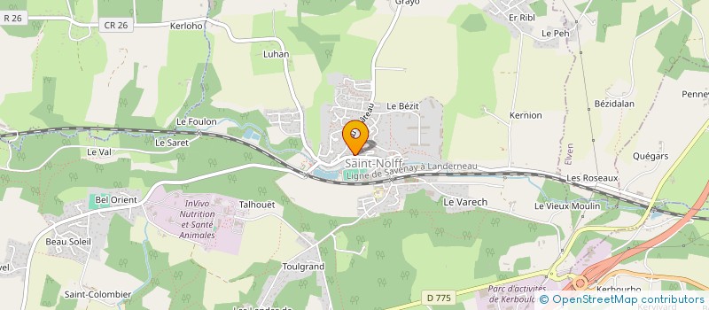 localisation de l'entreprise FUNKY ROULETTES - ST NOLFF  SAINT-NOLFF