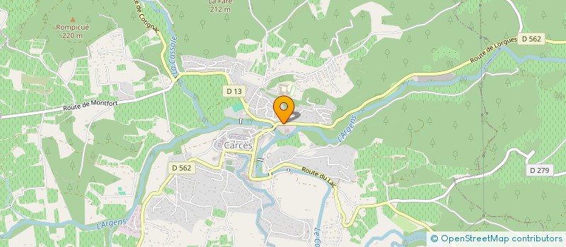 localisation de l'entreprise FUNNY ENGLISH ASSOCIATION  CARCES