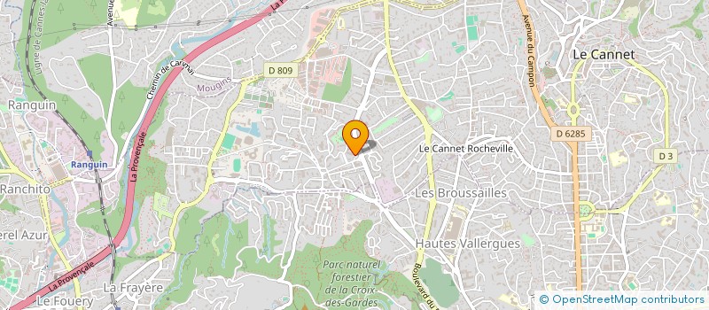 localisation de l'entreprise FUNROAD 06 à LE CANNET