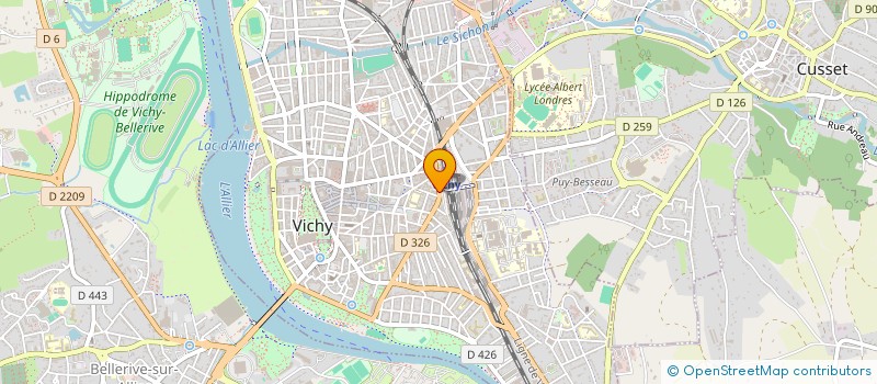localisation de l'entreprise FURAM  VICHY