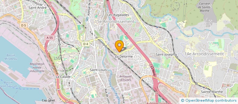 localisation de l'entreprise FURAX 13 PROD à MARSEILLE 15EME