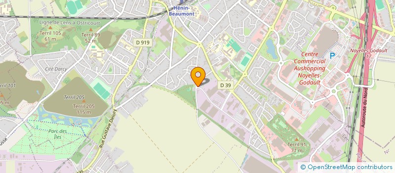 localisation de l'entreprise FURBA FUMISTERIE ET BATIMENT à HENIN-BEAUMONT