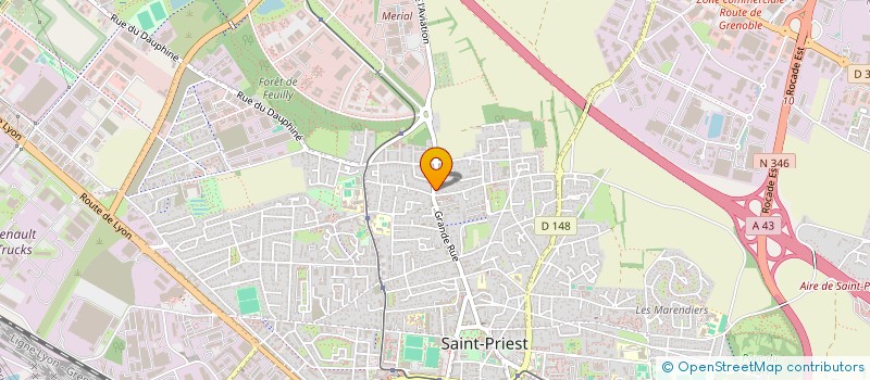 localisation de l'entreprise FURDIF à SAINT-PRIEST