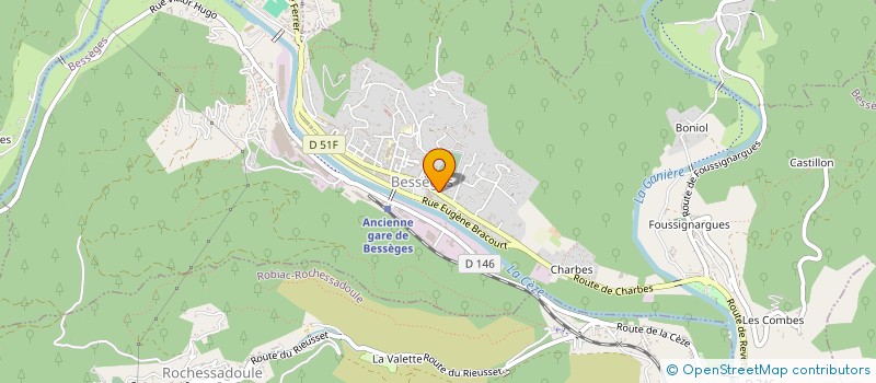 localisation de l'entreprise FURESTIER  BESSEGES