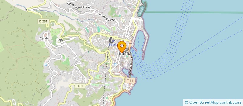 localisation de l'entreprise FURIART-FERRONNERIE à BASTIA