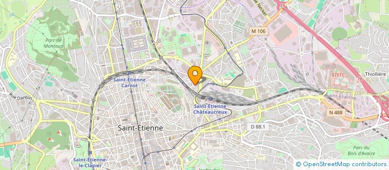 localisation de l'entreprise FURNITRADE à SAINT-ETIENNE