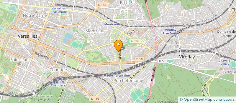 localisation de l'entreprise FURTIF TRANSPORT à VERSAILLES