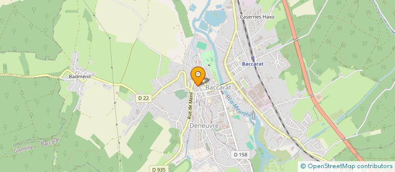 localisation de l'entreprise FURY  BACCARAT