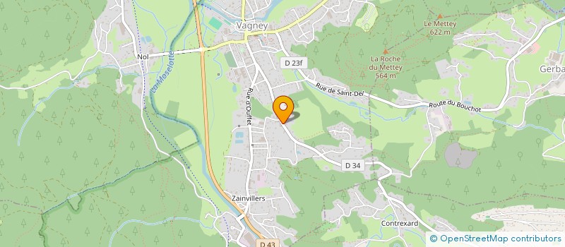 localisation de l'entreprise FURY DIFFUSION  VAGNEY