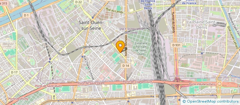 localisation de l'entreprise FURY EVENTS SARL à SAINT-OUEN-SUR-SEINE