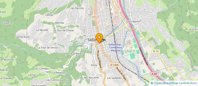 localisation de l'entreprise FURYO  SALLANCHES