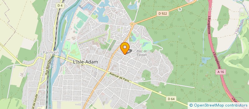 localisation de l'entreprise FUSCHINE à L'ISLE-ADAM