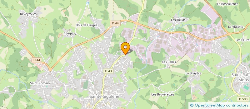 localisation de l'entreprise FUSE 43 à SAINTE-SIGOLENE