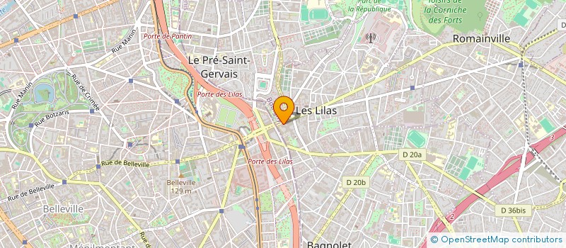 localisation de l'entreprise FUSEN à LES LILAS