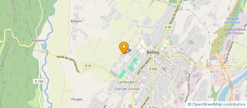 localisation de l'entreprise FUSILLET HENRY ET EVELYNE  BELLEY