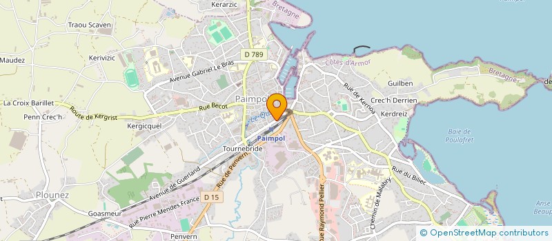 localisation de l'entreprise FUSION 1  PAIMPOL