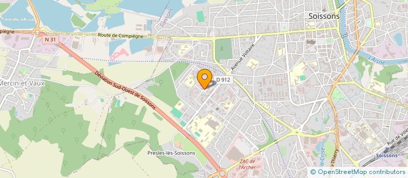 localisation de l'entreprise FUSION 2 STYLES  SOISSONS