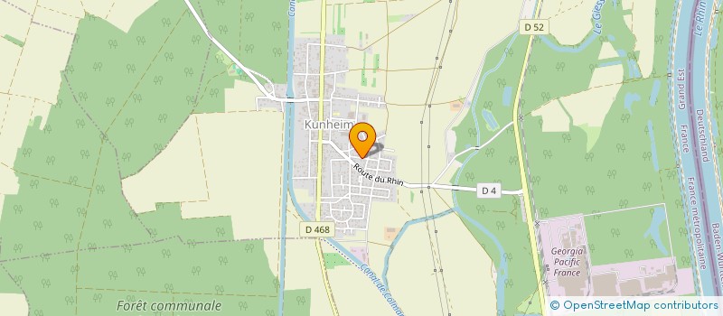 localisation de l'entreprise FUSION + à KUNHEIM