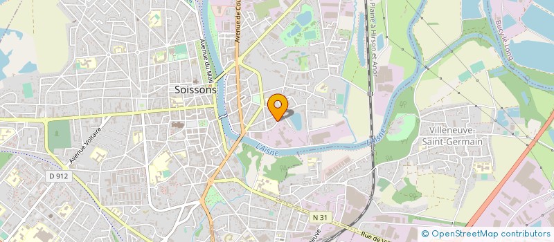 localisation de l'entreprise FUSION à SOISSONS