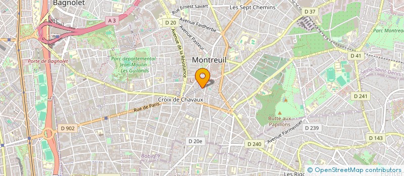 localisation de l'entreprise FUSION à MONTREUIL